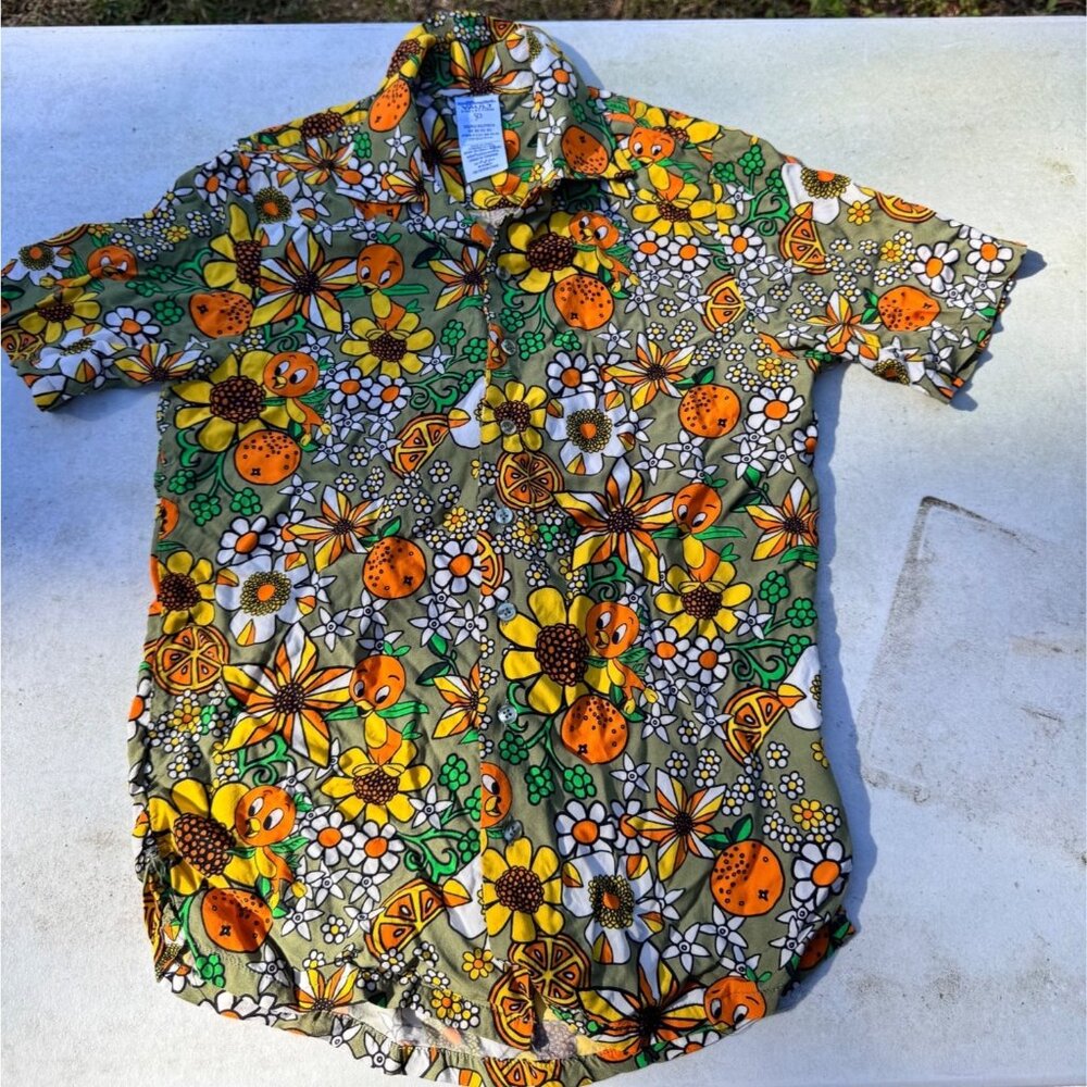 Walt Disney World Vault Collection 50 Orange Bird button-up shirt (Size XS) - Picture 1 of 9